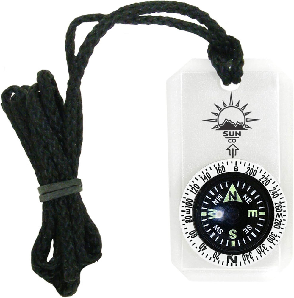 Minicomp II – Mini Orienteering Compass with Rotating Bezel| Easy-To-Read Zipper