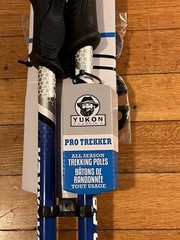 Yukon Charlie’s Pro Trekker Trekking Poles 6000 Series Aluminum 25-53” Blue