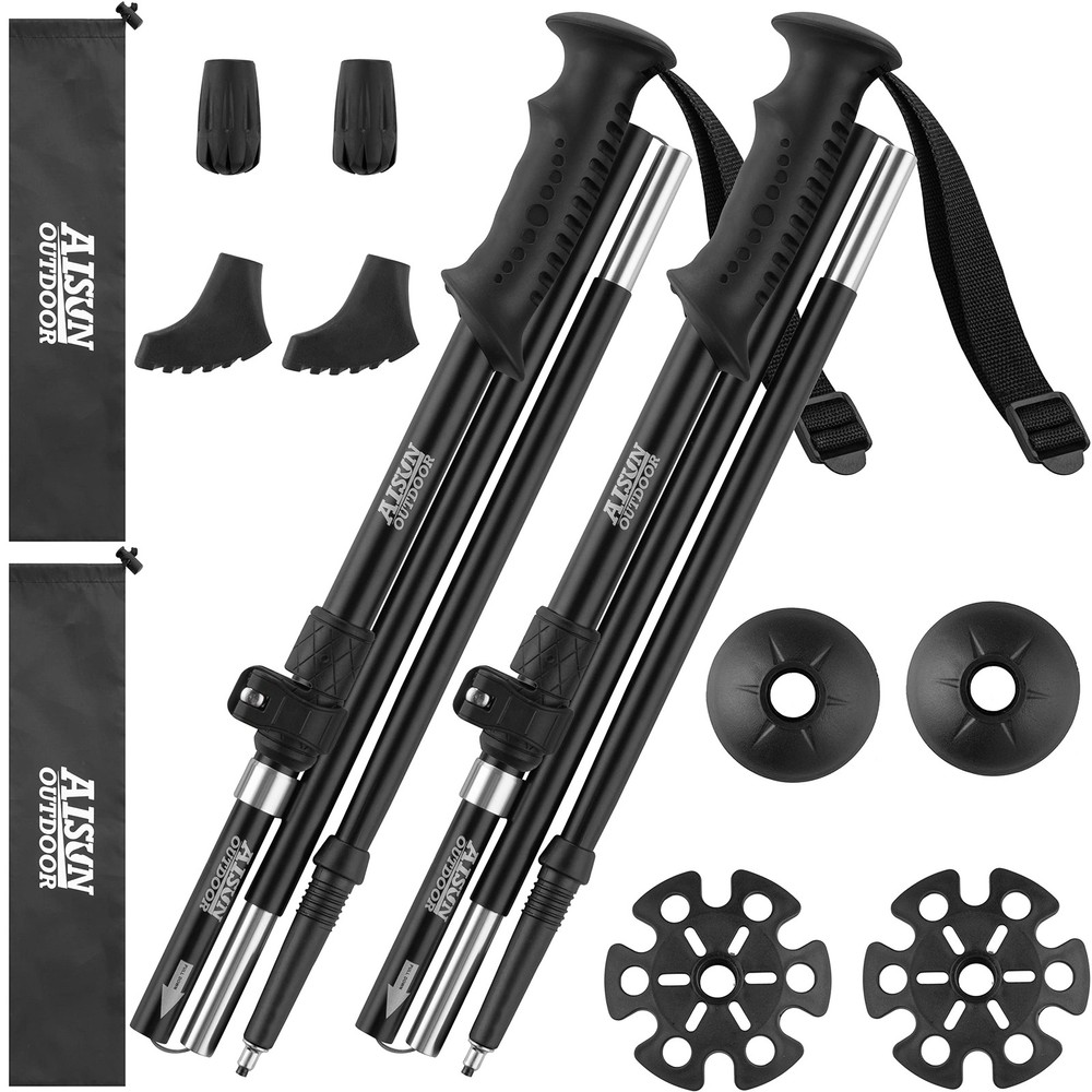 Trekking Poles for Hiking Walking Sticks for Hiking Aluminum Lightweight Coll…