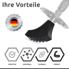 Nordic Walking Poles Rubber Bumpers 12 Pack Attachments Trekking Poles, Nordic…