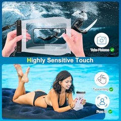 Large Waterproof Phone Pouch Floating, Waterproof Phone Case for iPhone 15 14