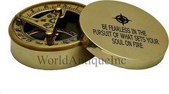 Personalized Compass Sundial for Dad Compass Compass Engraved Antique Compass