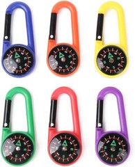 Carabiner Compasses for Kids Toy Compass Belt Clips School Prizes Party Favor…