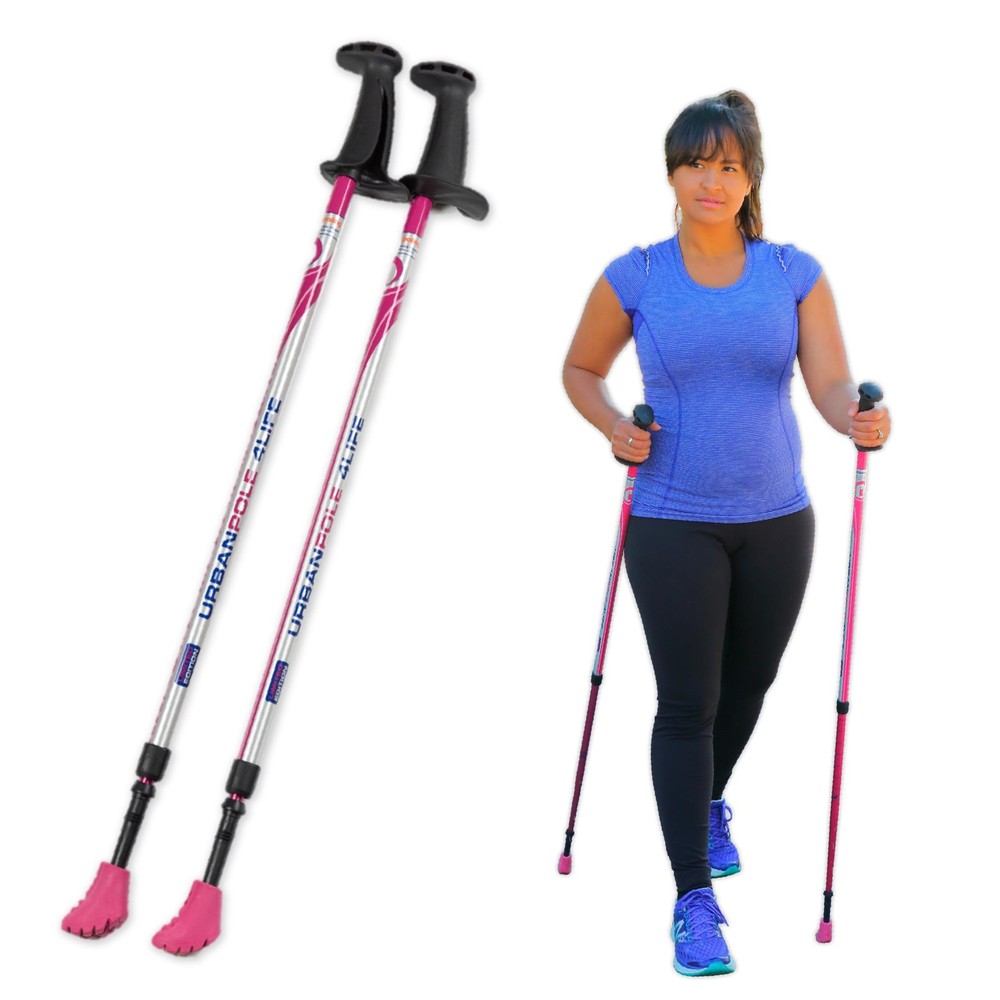 4LIFE Urban Poles – 1 Pair – Fitness Edition – Patented Ergonomic CoreGrip™ f…
