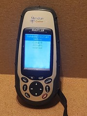 Magellan Meridian Color GPS Handheld Unit Outdoor Hiking Receiver Tested Working
