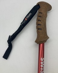 1 Swissgear 135cm Adjustable Walking Stick Pole Anti-shock And Ergonimic Handle