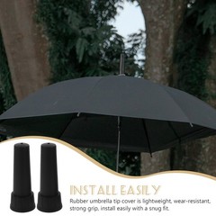 2 Pcs Outdoor Umbrella Top Finial Replacement Patio Repair Parts