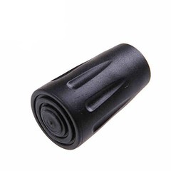 6 PCS Black Trekking Pole Tips Protectors Replacement Rubber Feet For Hiking