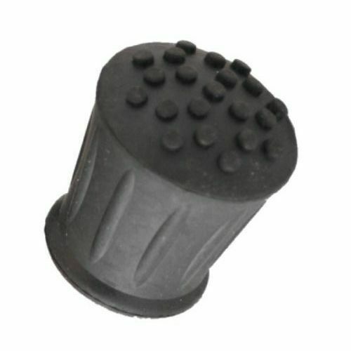 4 Pack Of Walking Stick Ferrules Black Rubber Cane Crutch Bottom End 2 Sizes