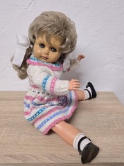 Doll Vinyl Doll HL Hans Leder Doll 48cm Sleep Eyes Vintage