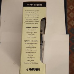 Garmin eTrex Legend Handheld Waterproof Hiking GPS, Built-in Basemap, PC Cable