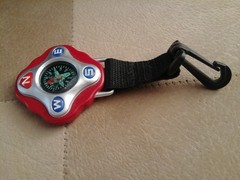 Pocket Clip Map Scale Compass Pocket Outdoor Hiking Guider Survival Navigation