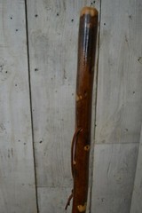 Dark Walking Stick + Cross Carving + Handmade in USA – Strong Hiking Staff