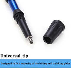 Trekking Poles Walking Poles Tips Protectors, Hiking Poles Replacement Rubber Ti