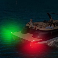 LED Boat Navigation Lights Red Green Bow Marine Port Starboard Deck Mount