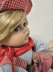 Artist doll porcelain doll doll 28 cm collector rarity Vintage