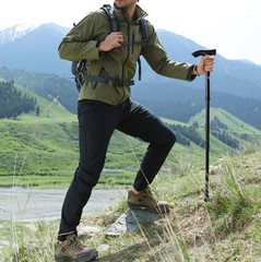 Folding Pole Hiking Cane Walking Stick Adjustable Aluminum Collapsible Travel US