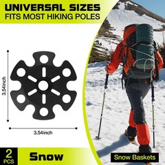 Trekking Pole Rubber Tips Protectors,Hiking Pole Tips Accessories for Most St…