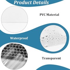 8Pcs A5 Clear Hardcover Protection Waterproof Transparent 8.54 x 12.09 inch