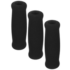 3Pcs Black Anti-Skid Walking Cane Handle Grips Durable Sponge Replacement