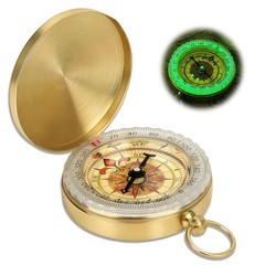 Camping Survival Compass – Glow in Dark Waterproof Military Compass Mini