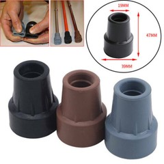 19mm for Walking Stick Cane Crutch Rubber Mat Heavy Duty Ferrule End Bottom New