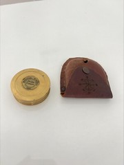 Brass Mini Compass with Inspirational Engravings Compass Lot Collectible Item