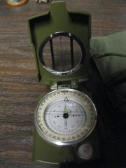 SE Military style Prismatic Sighting Compass Camouflage w/ carry pouch