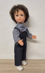 Cute plastic doll GDR doll 50 cm sleep eyes collector Vintage