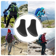 2/6Pcs Walking Stick Tips Rubber Trekking Pole Tips- Rubber Feet For Hiking Pole