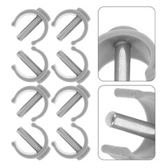 14 Pcs Platform Walker Crutch Attachment Attachments Locking Clips Shaped Clamp