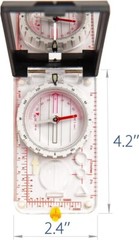 Explorer Folding Compass with Signaling Mirror and Cord (EXP30) Free Shipping.