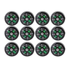 20mm Mini Pocket Oil Compass – 12 Pack for Hiking, Camping & Outdoor Adventures