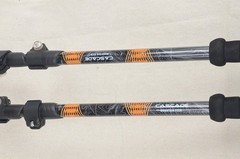 Cascade Mountain Tech CMT Carbon Fiber Hiking Trekking Poles EVA Grip 2 Poles