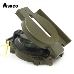 Military Lensatic Compass Aluminum Alloy Folding Camping Hiking Navigation Compa