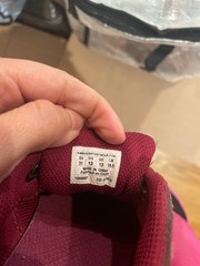 Keen Girls Parker low-top leather sude hiking shoes magenta pink Size 13