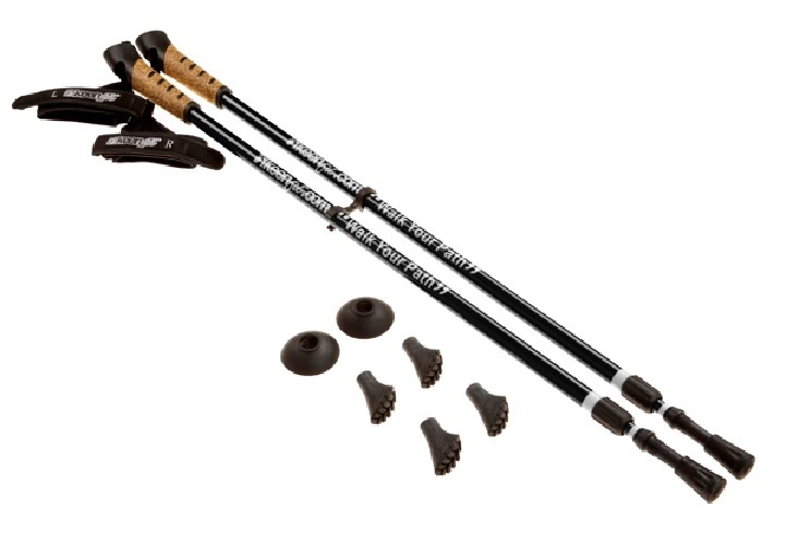 New Keenfit BLACK 2-Piece Fitness Exercise Assisting Walking Poles