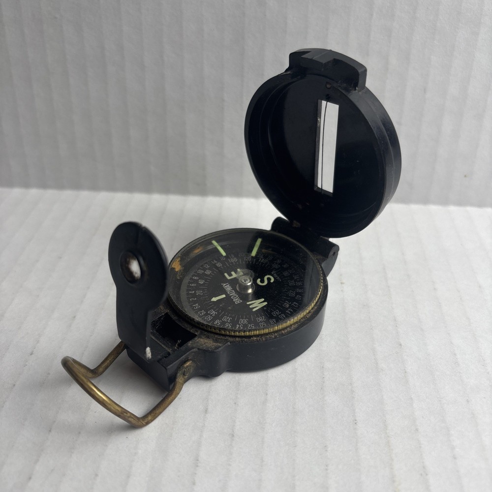Vintage Glow in the Dark Broadway Engineer Directional Compass