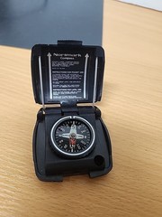 Vintage Normark Pocket Lapel Compass model PL 180 Liquid Filled Made in Finland