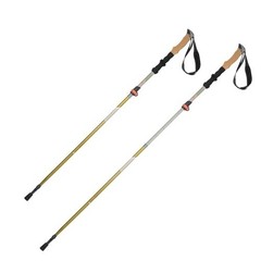 Ozark Trail Aluminum Folding Quick Lock Trekking Poles Cork Grip 2 Pack