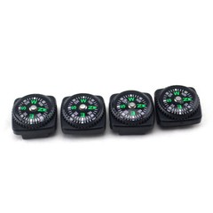 4x Mini Compass For Bracelet Bag Paracord Strap Watch Mount Survival Navigation