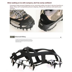 Steel 18 Teeth Ice Spikes For Shoes Hiking Climbing Anti Slip Snow Traction