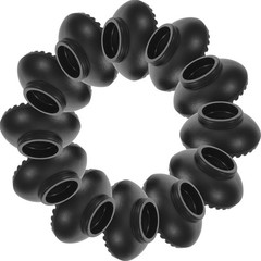 12pcs Trekking Poles Mud Baskets – 0.39″ Round Hiking Walking Stick Replacement