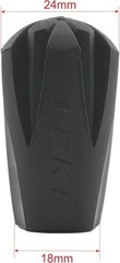LEKI Walking Rubber Tip 44-54, Black