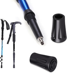 8Pcs Walking Stick Tips, Trekking Pole Tip, Walking Cane Tips Replacement Rubber