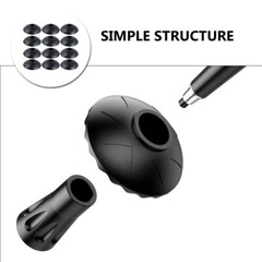 12PCS Trekking Poles Supply Cane Accessories Universal Tool Pentagram on Foot