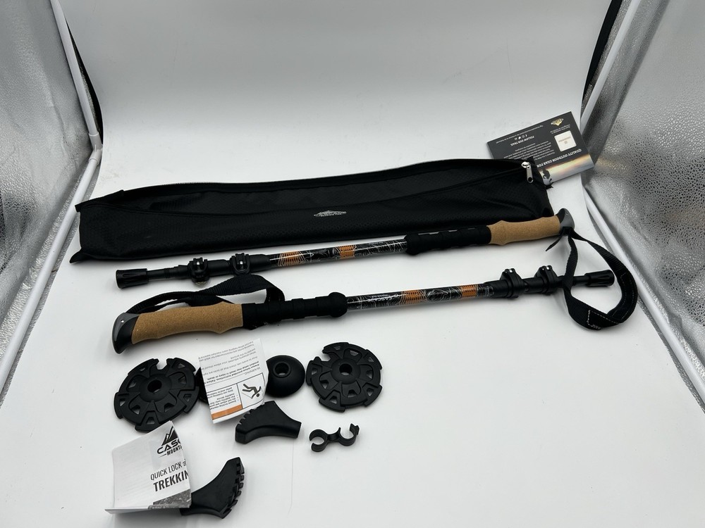Cascade Mountain Tech Lightweight Aircraft-Grade Trekking Poles TP-AL-QL-CORK-3