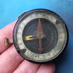 Vintage Soviet Antique Military Wrist Compass, USSR Sports Compass. ORIGINAL