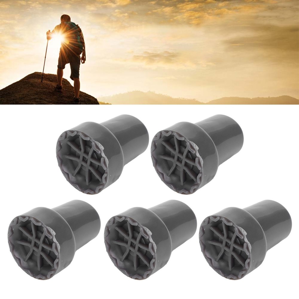 5PCS 22mm Single Angle Cane Tips Imitation Tire Texture Preservative