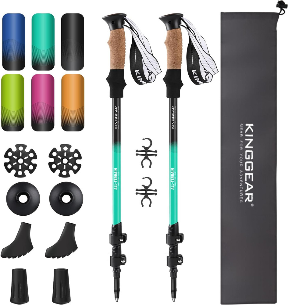 Nordic Walking Stick, TP1 Hiking Poles Retractable Lightweight 7075 Aluminum, Tr